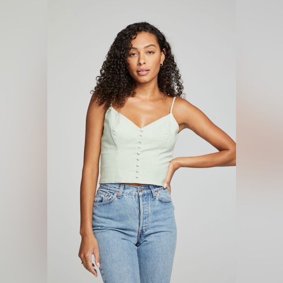 Chaser Tops - Chaser Cara Tank Top in Sage